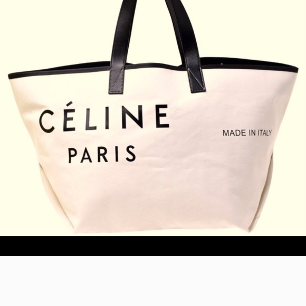 In Searh Of Celine Black and White Tote Bag